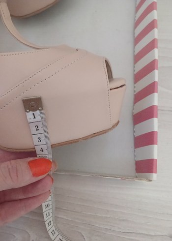 Pelin'in Ayakkabıları Bej Platform Topuklu Ayakkabı - Görsel 4