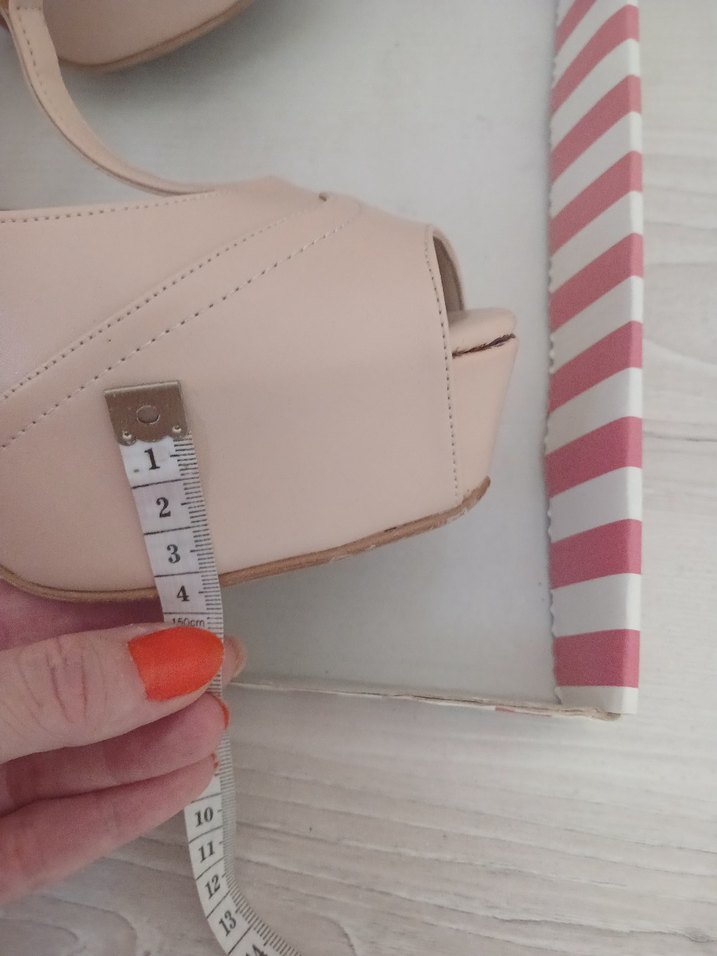 Pelin'in Ayakkabıları Bej Platform Topuklu Ayakkabı - Görsel 4