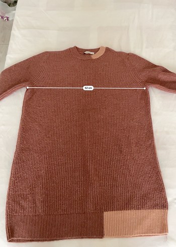 Pembe Triko Midi Kadın Kazak - Görsel 5