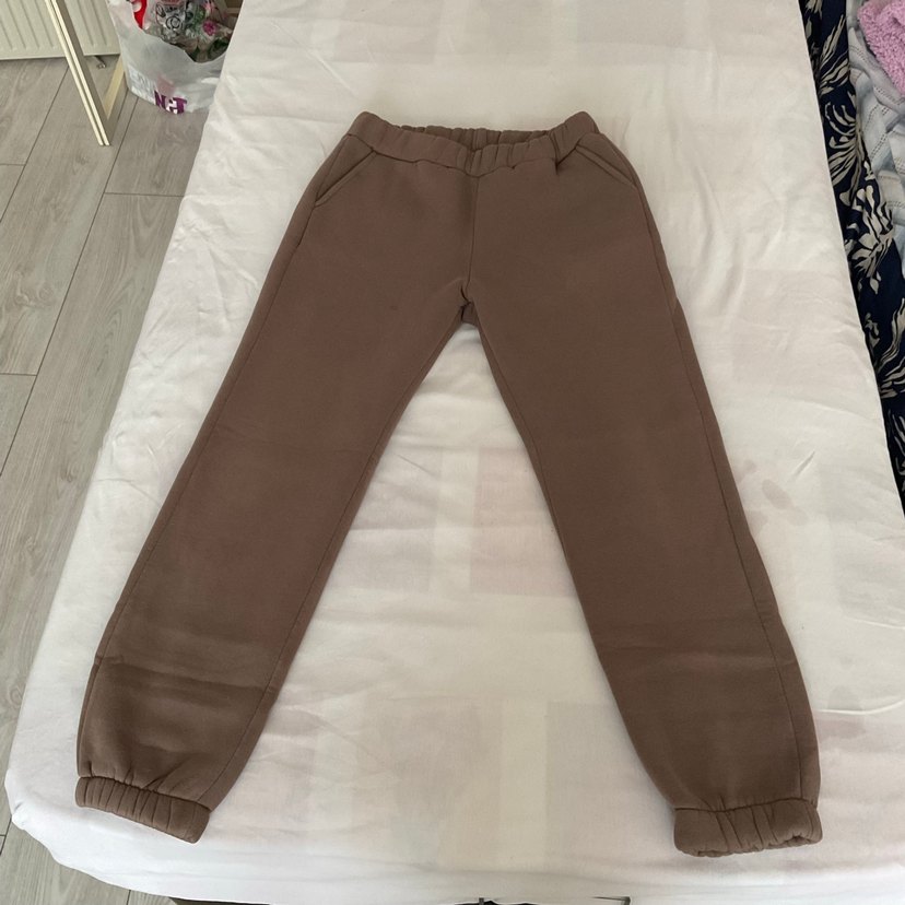 Kadın Bej Rahat Kesim Eşofman Altı - Görsel 5