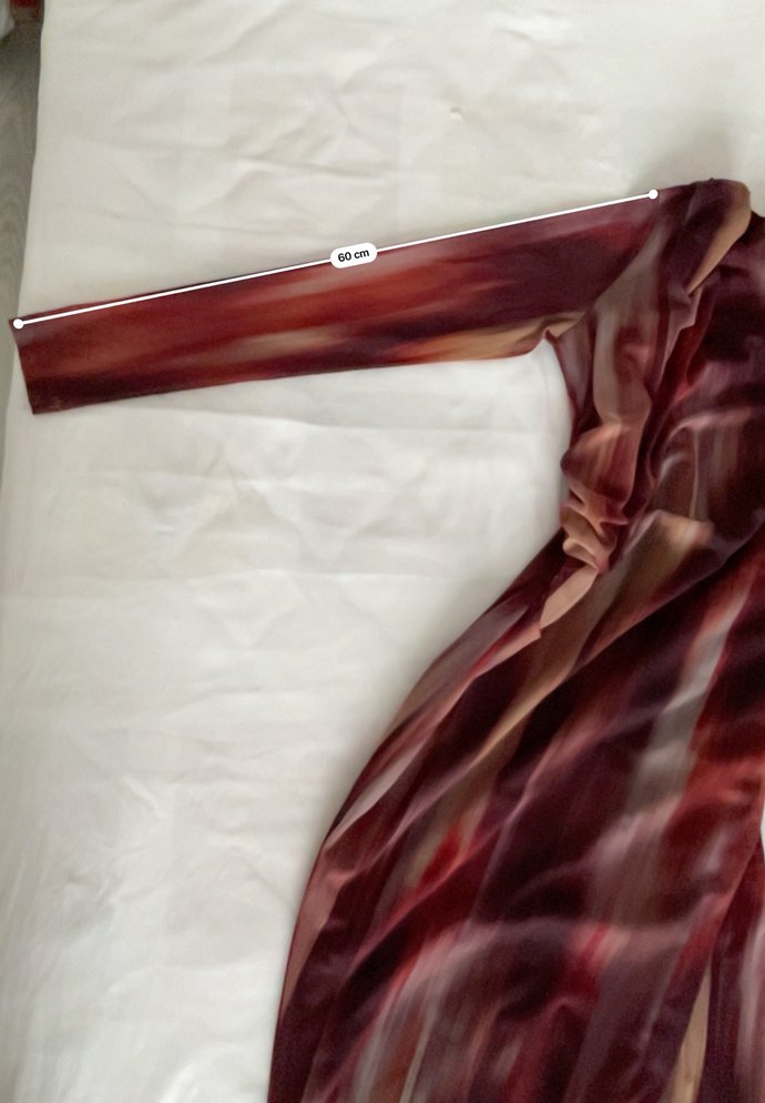 Bordo Bağlamalı Uzun Kollu Drapeli Elbise - Görsel 5