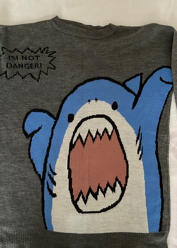 Gri Uzun Kollu Örme Kadın Kazak - Görsel 3