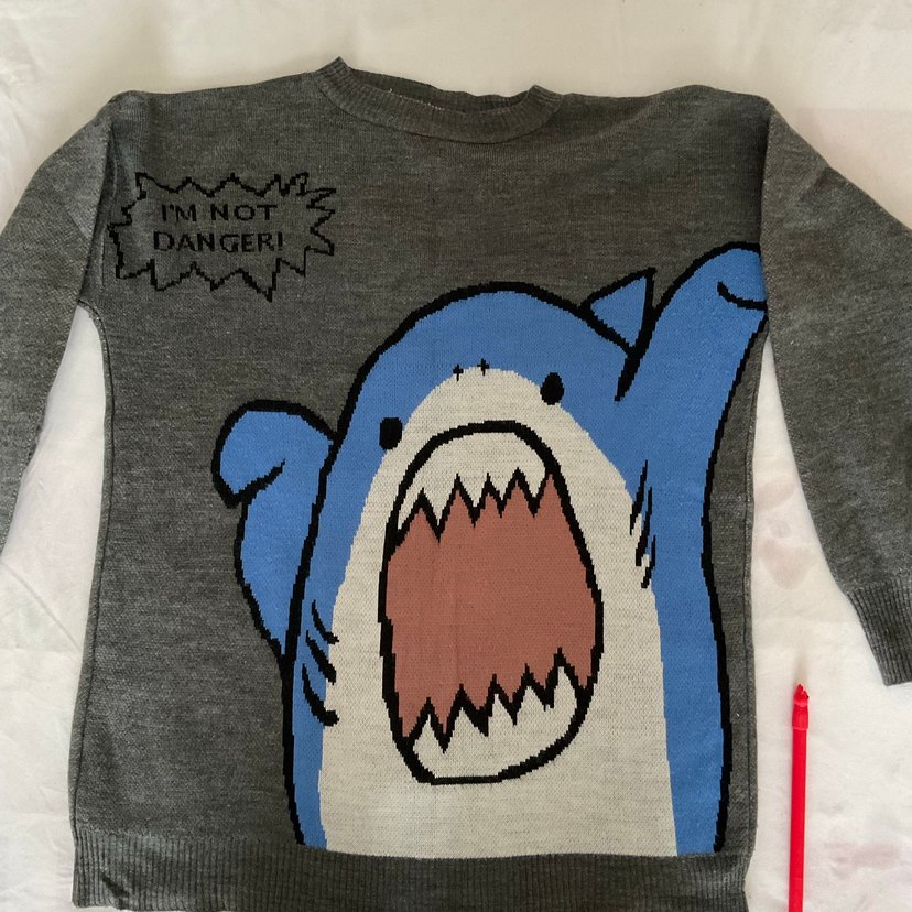 Gri Uzun Kollu Örme Kadın Kazak - Görsel 3