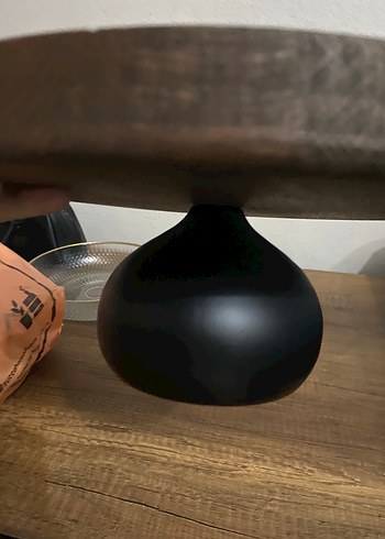 Koyu Kahverengi Ahşap Ayaklı Tabak - Görsel 3