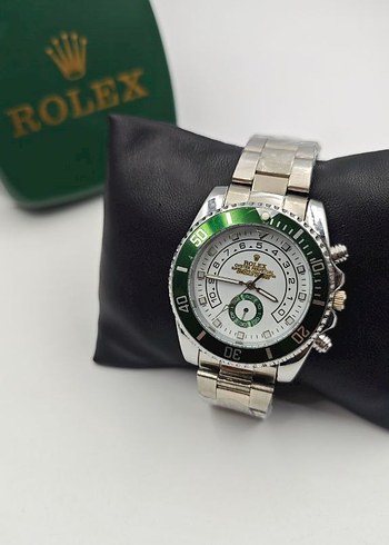  Beden yeşil Renk Rolex Çelik Erkek Kol Saati