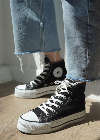 Converse Siyah Platform Kadın Spor Ayakkabı