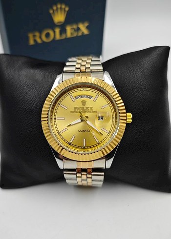 Rolex Altın Renk Modern Klasik Erkek Saati