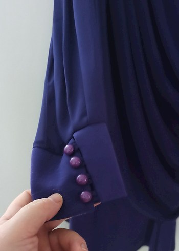 foto da yansımadı mor abiye Elbise - Görsel 2