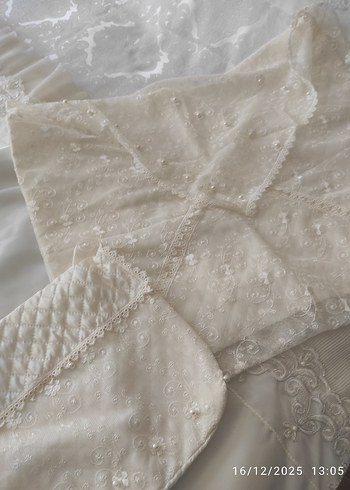 Nakışlı krem seccade - Görsel 2