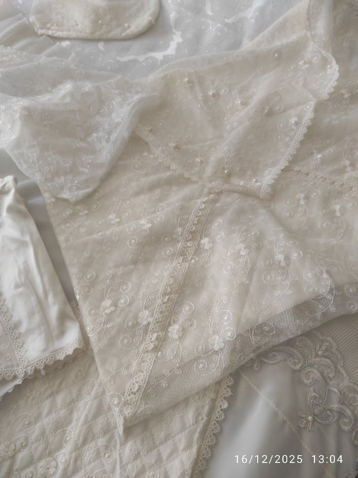 Nakışlı krem seccade - Görsel 3