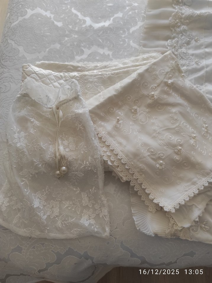 Nakışlı krem seccade - Görsel 4