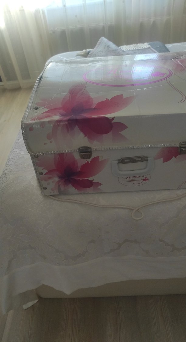 Pembe Nakışlı Dantel Detaylı battaniye - Görsel 2