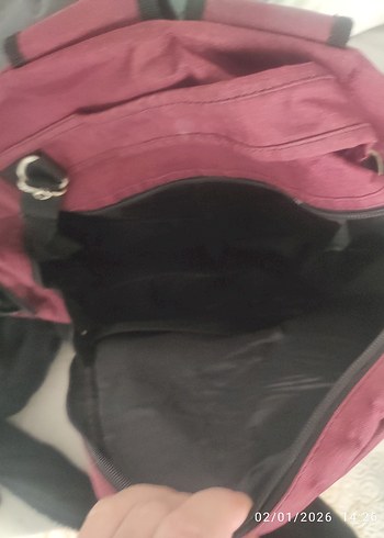 Bordo Fermuarlı bebek Çantası - Görsel 2