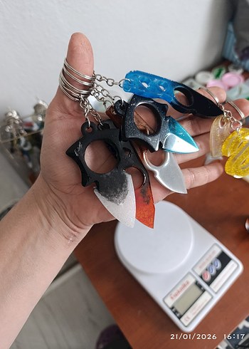 epoksi anahtarlik - Görsel 5