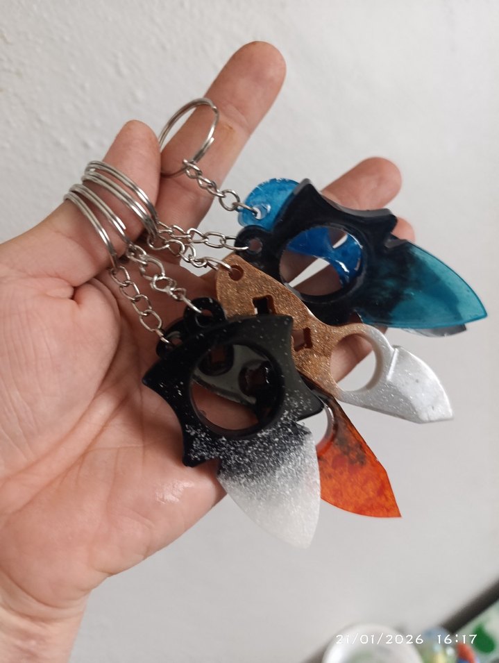 epoksi anahtarlik - Görsel 4