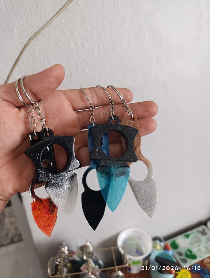 epoksi anahtarlik - Görsel 3