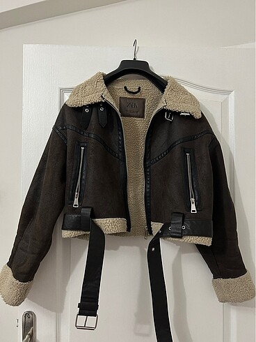 Zara Suni kürklü zara biker ceket
