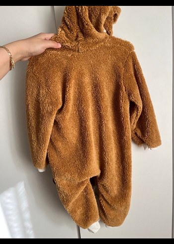 Kahverengi Kürklü Bebek Tulumu - Görsel 3