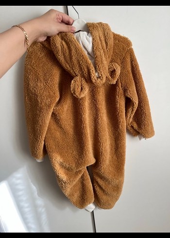 Kahverengi Kürklü Bebek Tulumu - Görsel 2