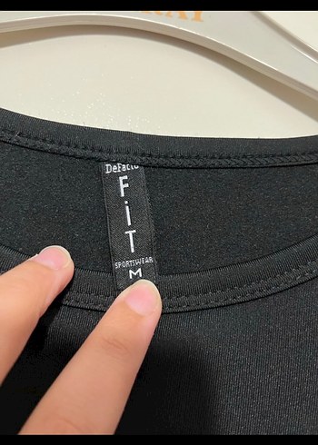 Siyah Kadın Crop Top, Uzun Kollu, Dar Kesim - Görsel 2