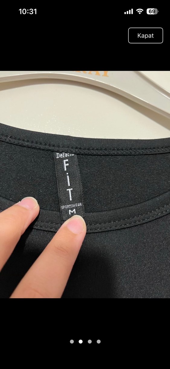 Siyah Kadın Crop Top, Uzun Kollu, Dar Kesim - Görsel 2