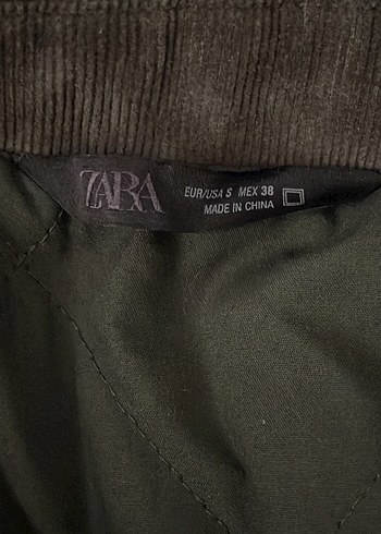 Haki yeşili desenli zara ceket - Görsel 6