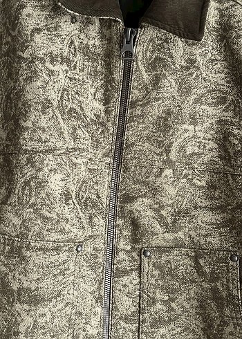 Haki yeşili desenli zara ceket - Görsel 2