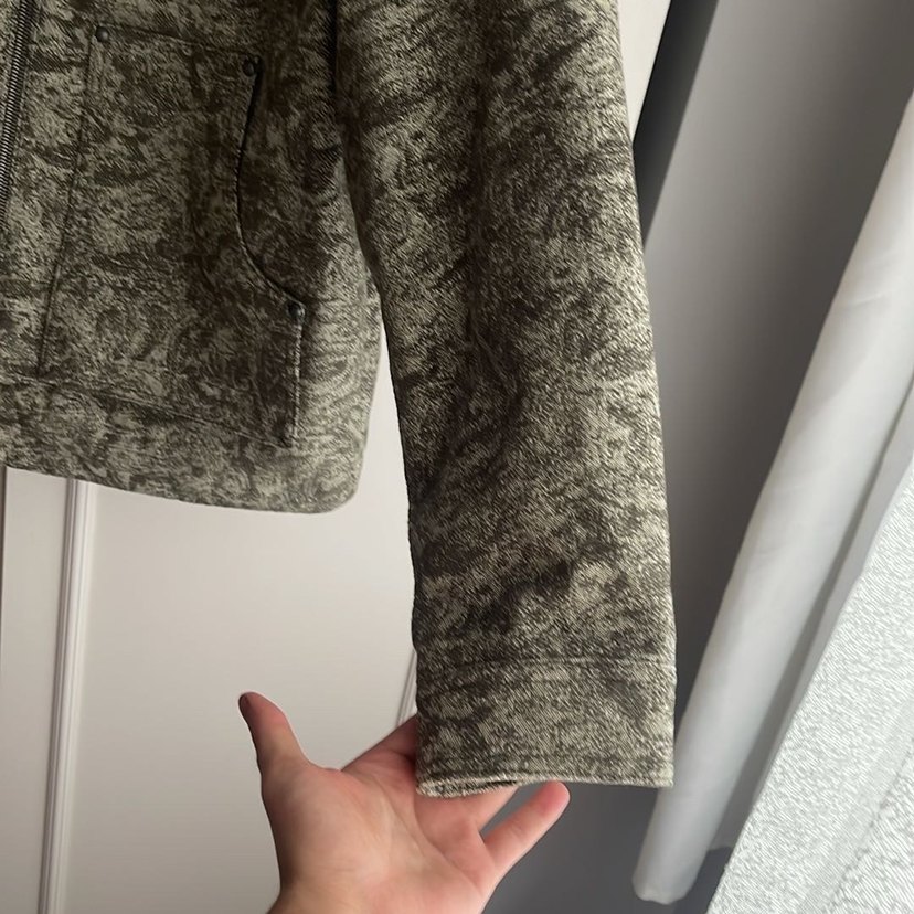 Haki yeşili desenli zara ceket - Görsel 4