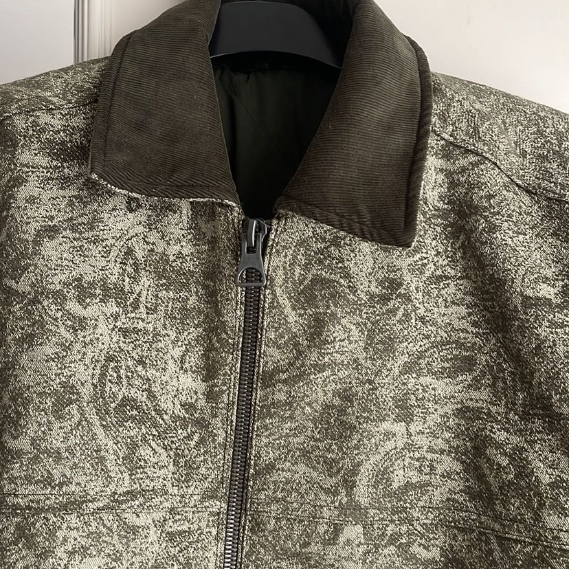 Haki yeşili desenli zara ceket - Görsel 5