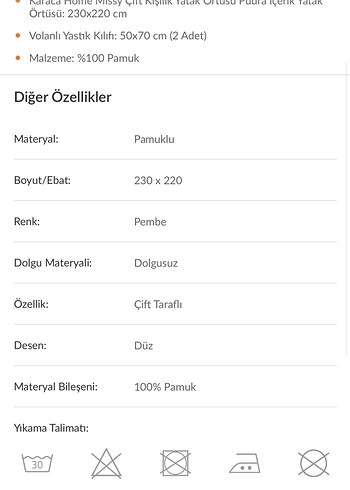 Karaca home missy çift kişilik Yatak Örtüsü Seti - Görsel 4