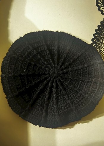 örgü siyah bere - Görsel 3