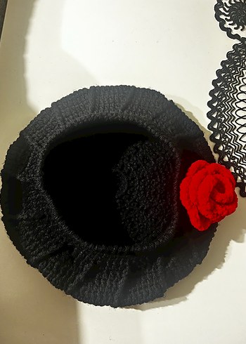 örgü siyah bere - Görsel 4