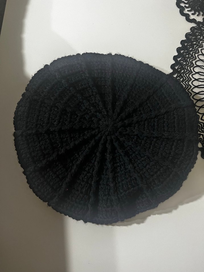 örgü siyah bere - Görsel 2