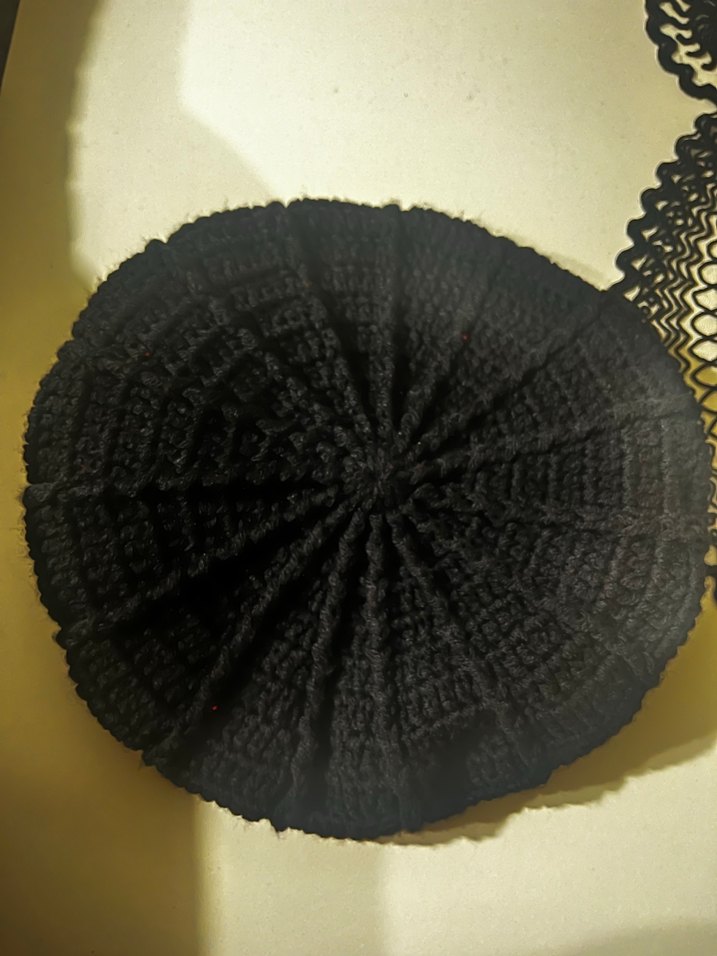 örgü siyah bere - Görsel 3