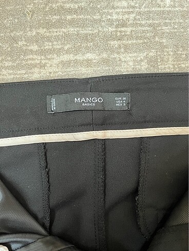s Beden siyah Renk MANGO SMART CASUAL siyah kumaş pantolon