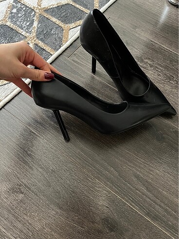 38 Beden Zara deri siyah stiletto