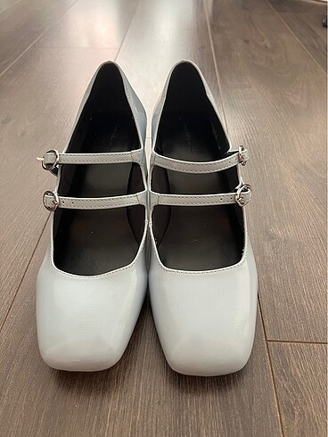 Bershka BERSHKA Bebek mavi marry jane ayakkabı