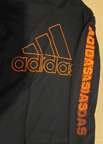 Adidas Kapüşonlu penye  lacivert 10 12 yas - Görsel 2