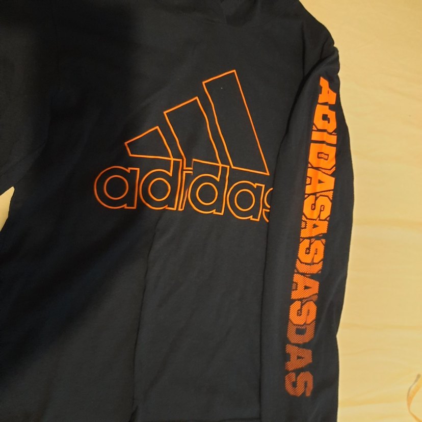 Adidas Kapüşonlu penye  lacivert 10 12 yas - Görsel 2