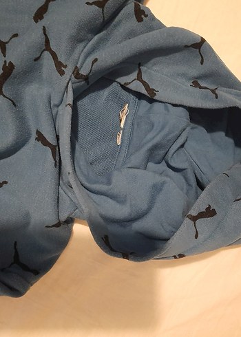 puma mavi Kapüşonlu Sweatshirt 10 11 yaş - Görsel 3