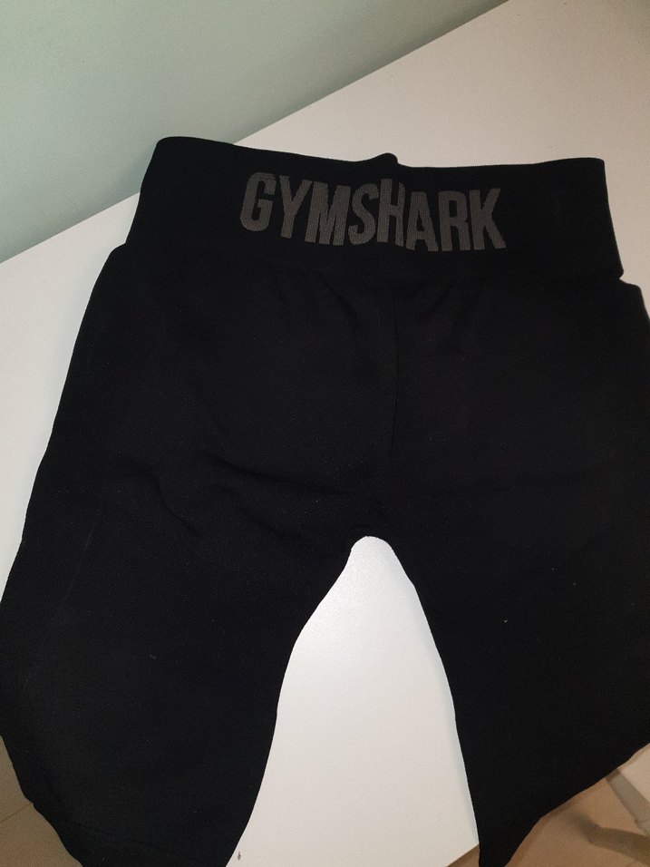 Siyah Esnek Kumaşlı  Mini Şort - Görsel 2