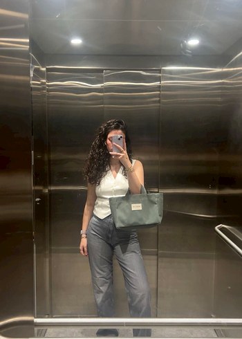  Beden gri Renk Gri Kadın Günlük Çanta - Marché