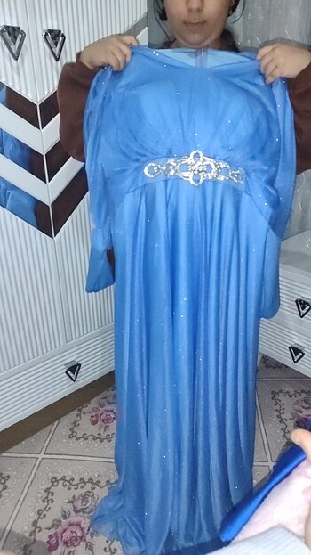 Bebek mavisi abiye  - Görsel 5