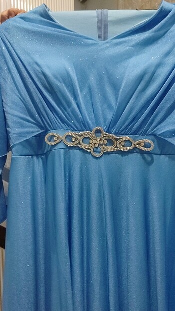 Bebek mavisi abiye  - Görsel 3