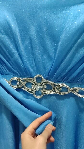 Bebek mavisi abiye  - Görsel 6