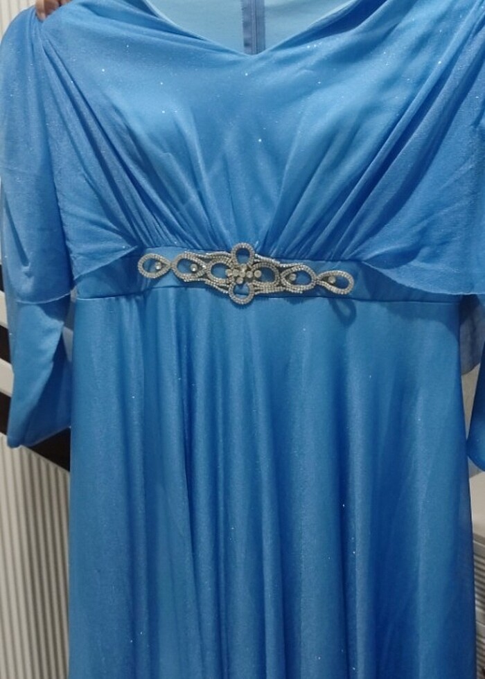 Bebek mavisi abiye  - Görsel 2