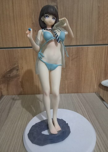 Pastel Mavi Bikini Anime Figür - 21 cm