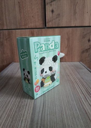 Pastel Yeşil Panda Lego Blok Seti