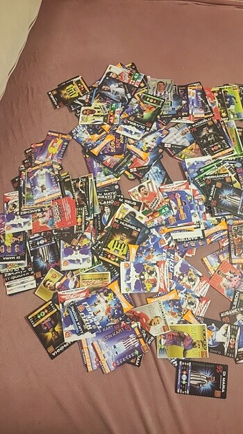  500 adet karışık efsane futbolcu kartları 
