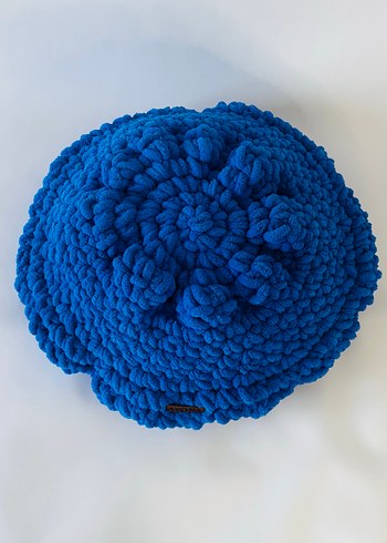 Laciver renkli yuvarlak form kedi-köpek yastığı - Görsel 4